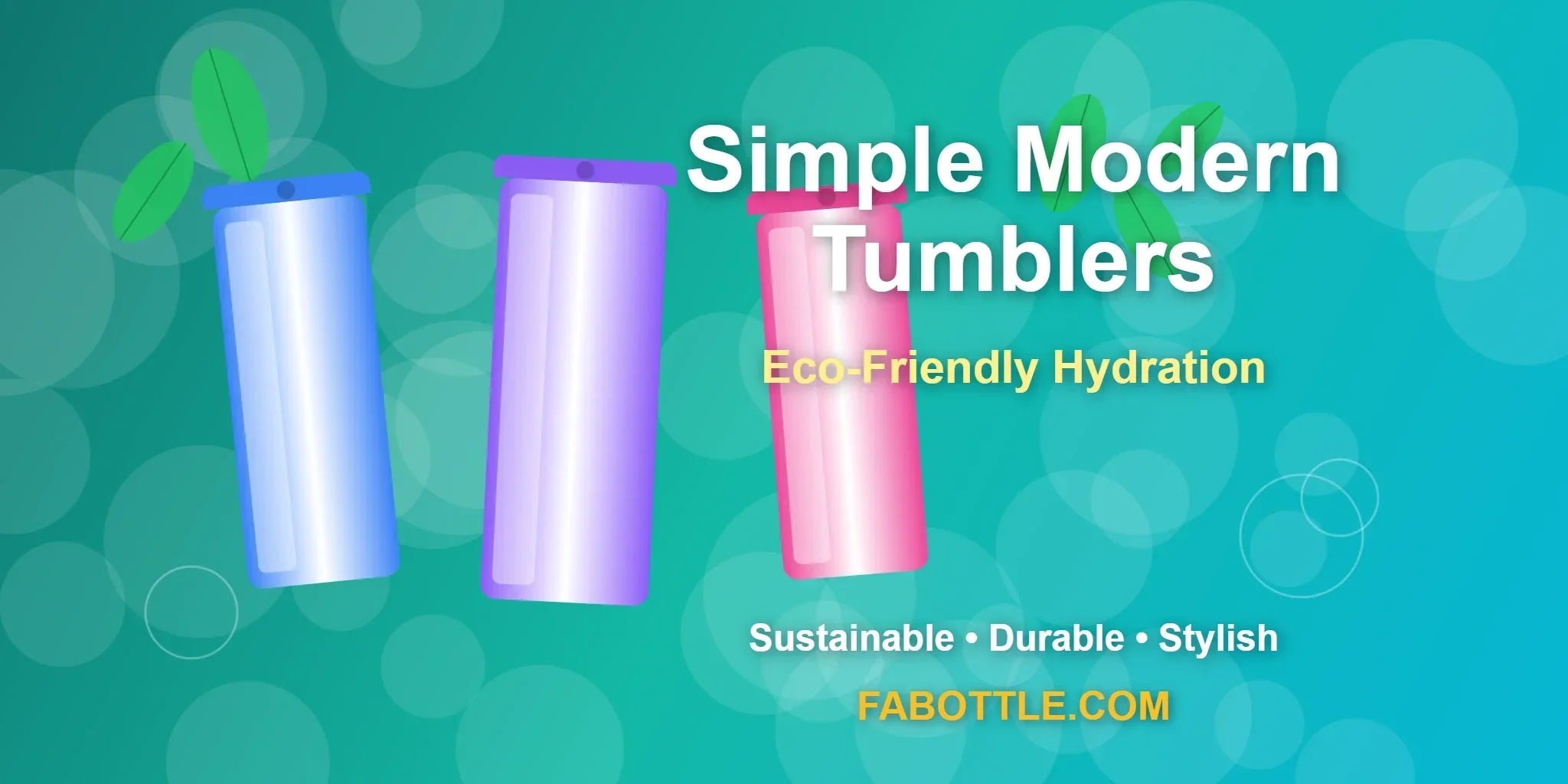 simple modern tumbler