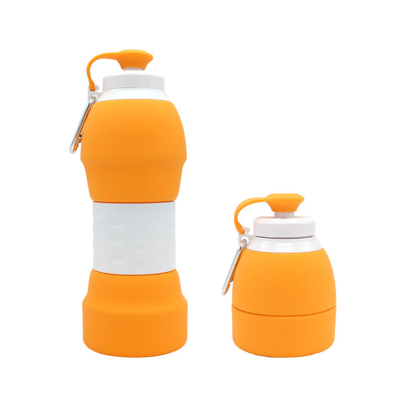 Collapsible Silicone Water Bottle – 20oz Portable