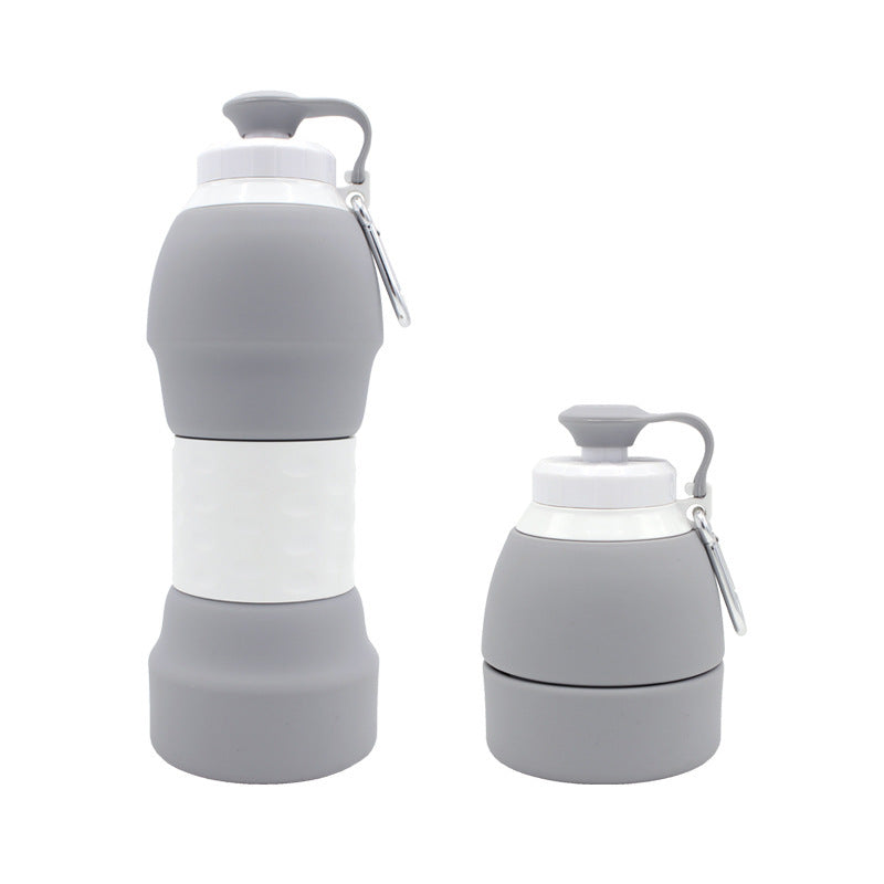 Collapsible Silicone Water Bottle – 20oz Portable