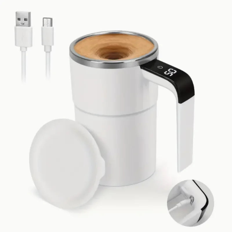 Smart Self-Stirring Coffee Mug with Display