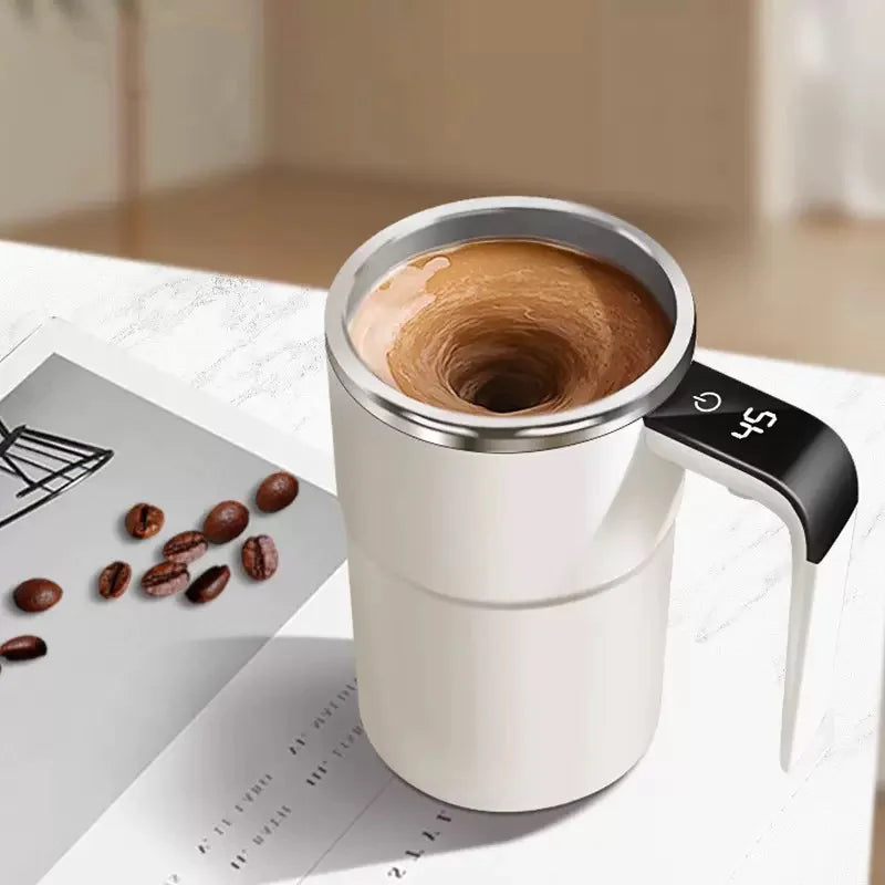 Smart Self-Stirring Coffee Mug with Display